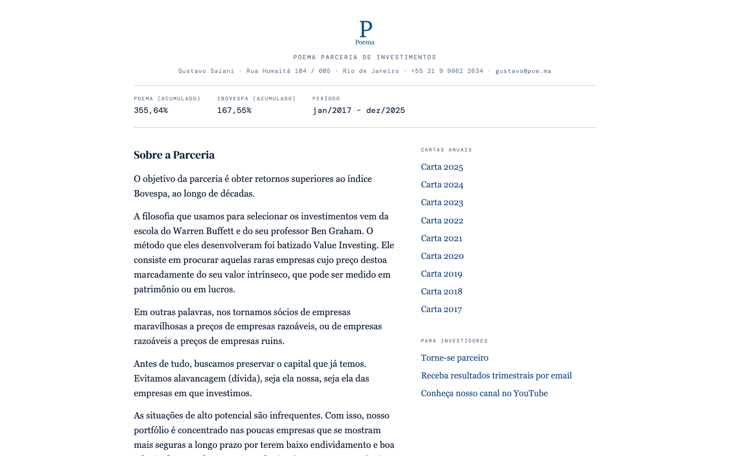 Poema Investimentos screenshot